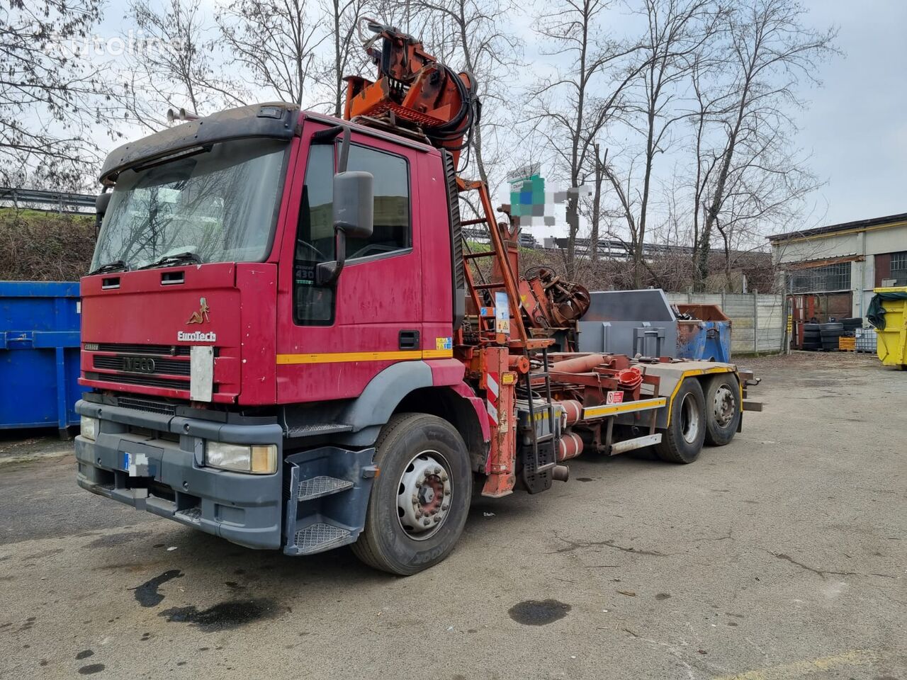 Cami O Polibenne Iveco Eurotech Cursor Scarrabile Con Gru