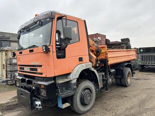 camião basculante IVECO 180 E 25 4×4 heavy duty 3-side kipper + crane
