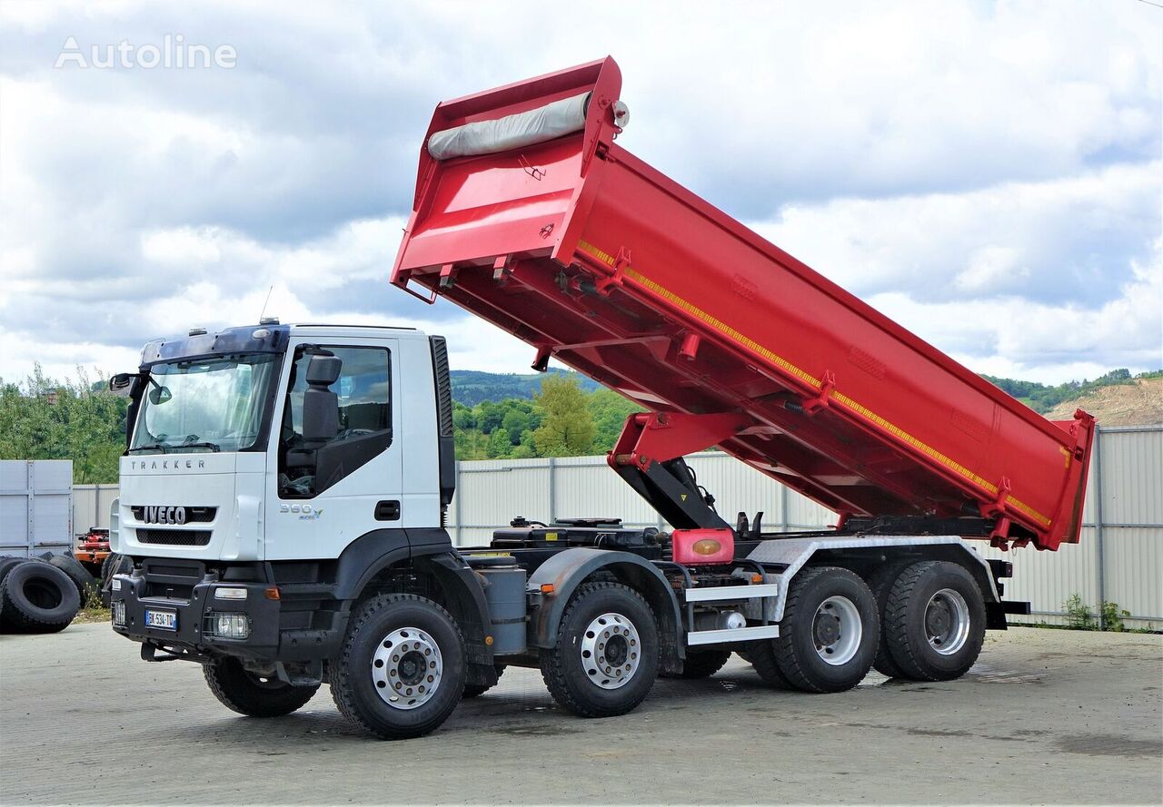 camião basculante IVECO Trakker 360 Kipper + Bordmatic 6,20m 8x4 !!