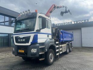 camião basculante MAN TGS 26.400 6x6 tipper/crane Euro 6
