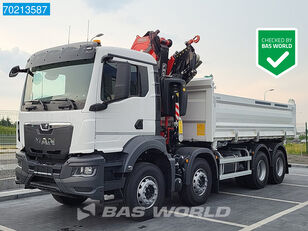 camião basculante MAN TGS 35.470 8X4 NEW! Fassi F395R Kran Crane Remote Euro 6 novo