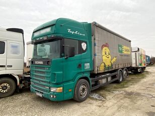 camião com lona deslizante Scania R 124 L BDF, LBW, Vollluftfederung, Schaltgetriebe