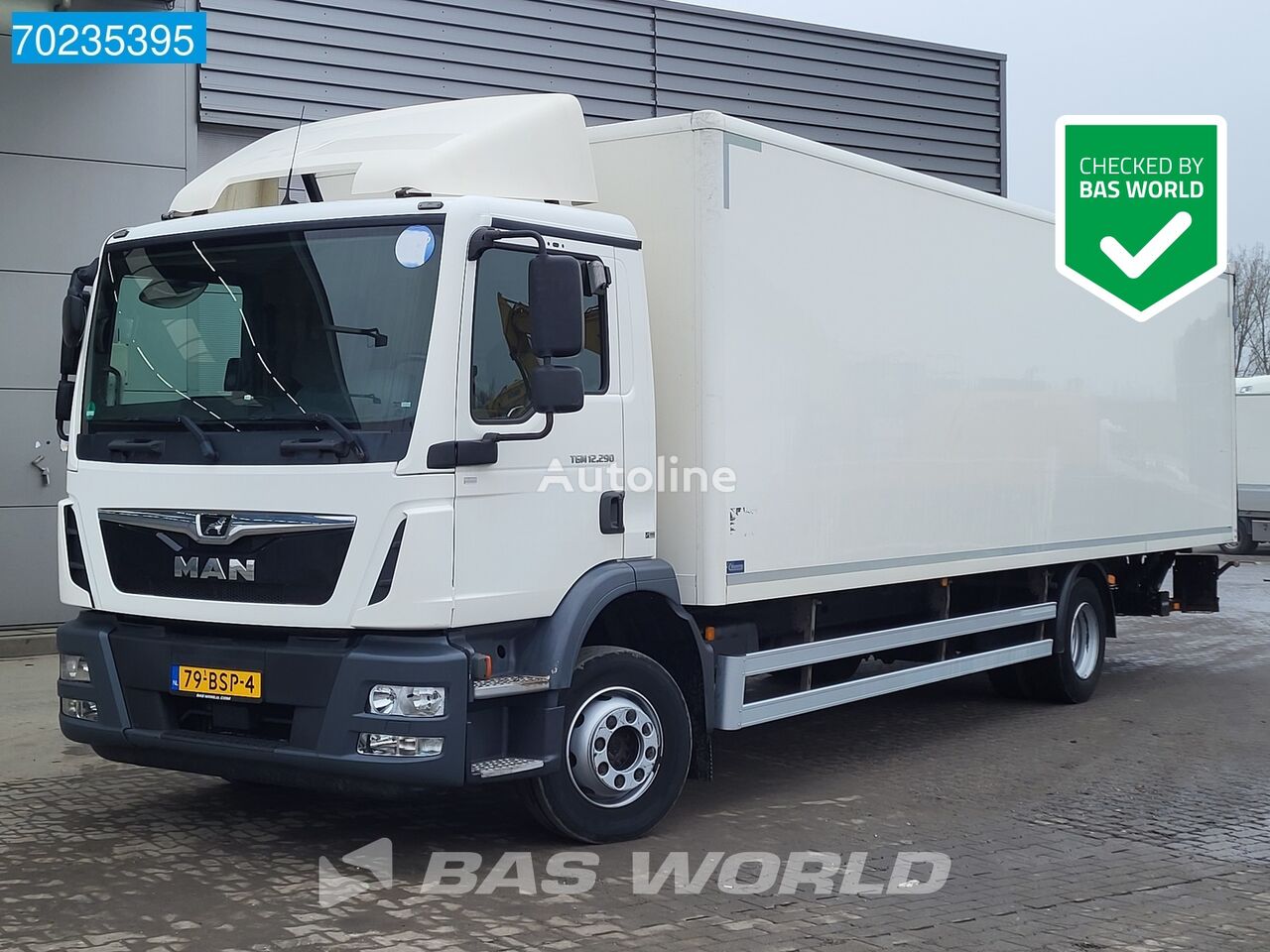 camião furgão MAN TGM 12.290 4X2 NL-Truck Ladebordwand Navi Euro 6