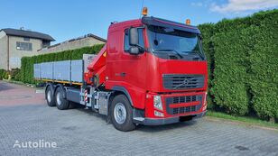 camião plataforma Volvo FH 500 Flatbed + crane HMF 2820 6x4