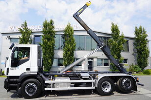 camião polibenne IVECO Stralis 360 E6 6×2 / MARREL 20t hooklift