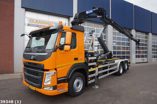 camião polibenne Volvo FM 410 HMF 23 ton/meter laadkraan