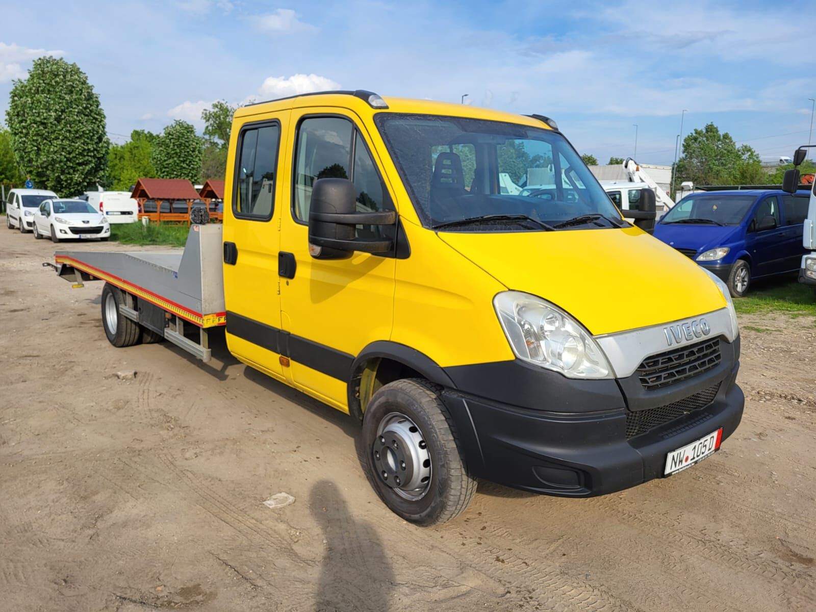 camião porta-automóveis IVECO Daily 65 C 17 DOKA Trailer - Autószállító