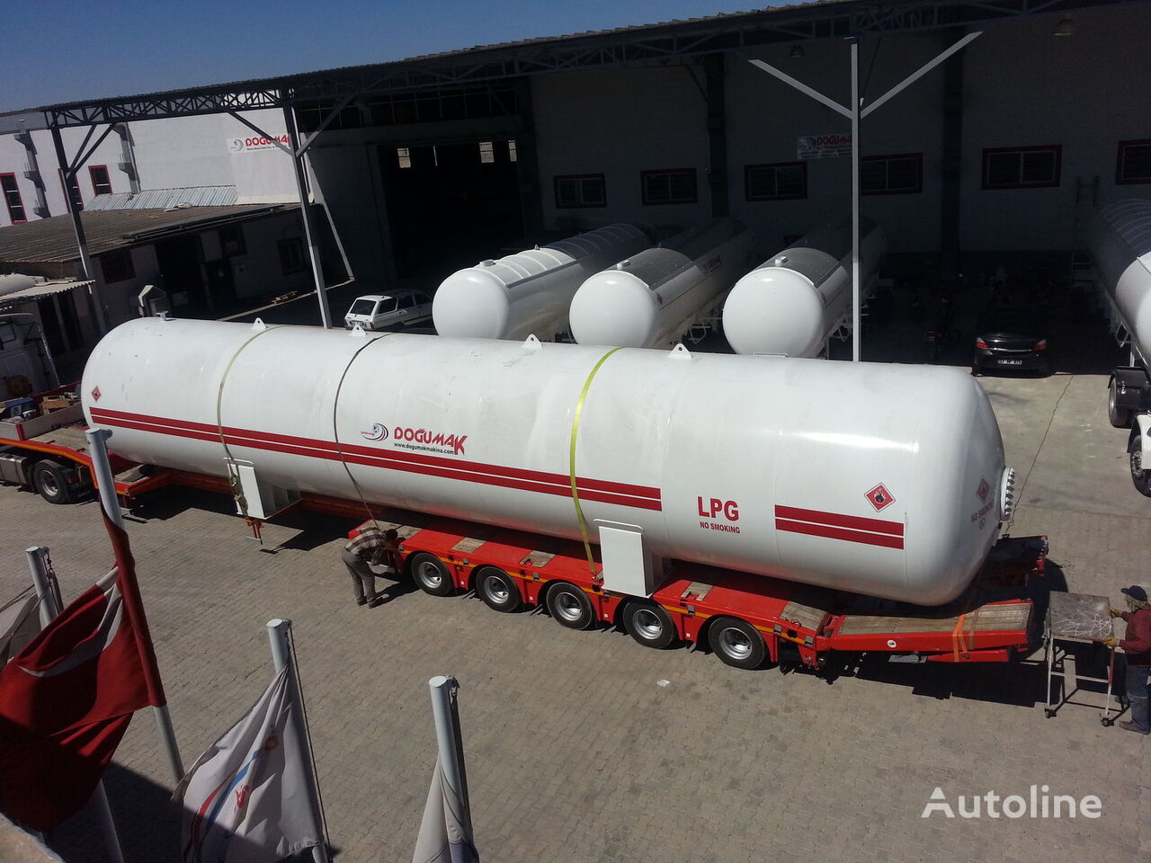 cisterna para gás Doğumak Yeni Lpg Storage Tank 115m3 gaz tankeri römork novo