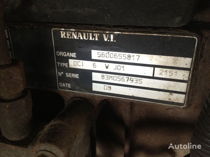motor Renault dci 6v j01 83m0567935 para camião Renault 220.250.270