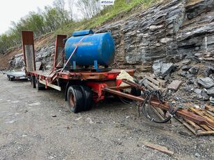 reboque baixa Kel-Berg machine trailer w/ hydraulic drawbridges
