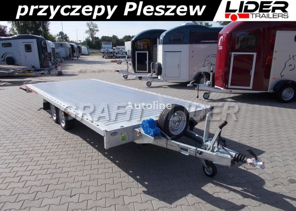 reboque porta carros Temared TM-175 przyczepa 511x215x30cm, Carplatform 5121S, laweta novo