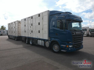 transporte de cavalos Scania R 560 LB6x2*4MNA "3 Stock Menke Janzen Top !!!