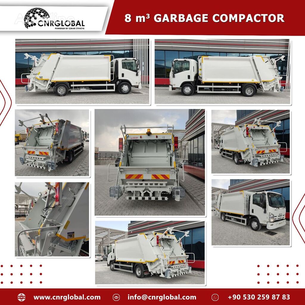 camião de lixo Isuzu 8 M3 GARBAGE COMPACTOR / 2023 novo