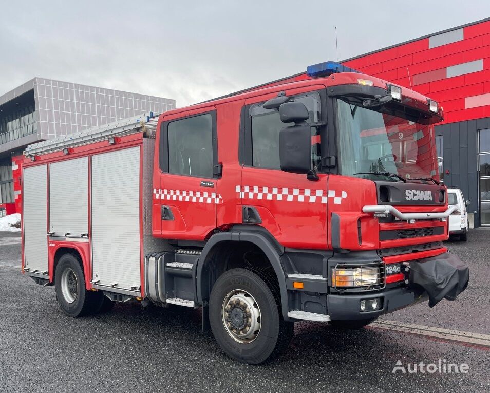 carro de bombeiros Scania P124 420 4x4 ROSENBAUER, new condition! TOP